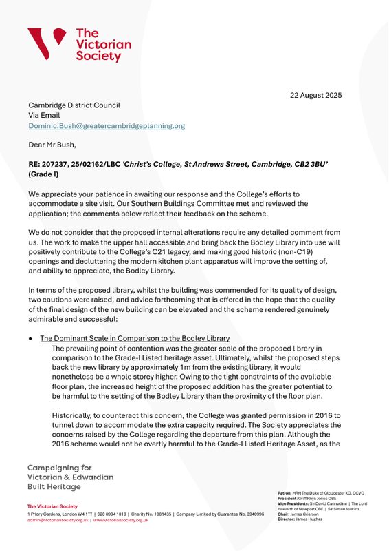 Preview of The Victorian Society (25/02162/LBC)